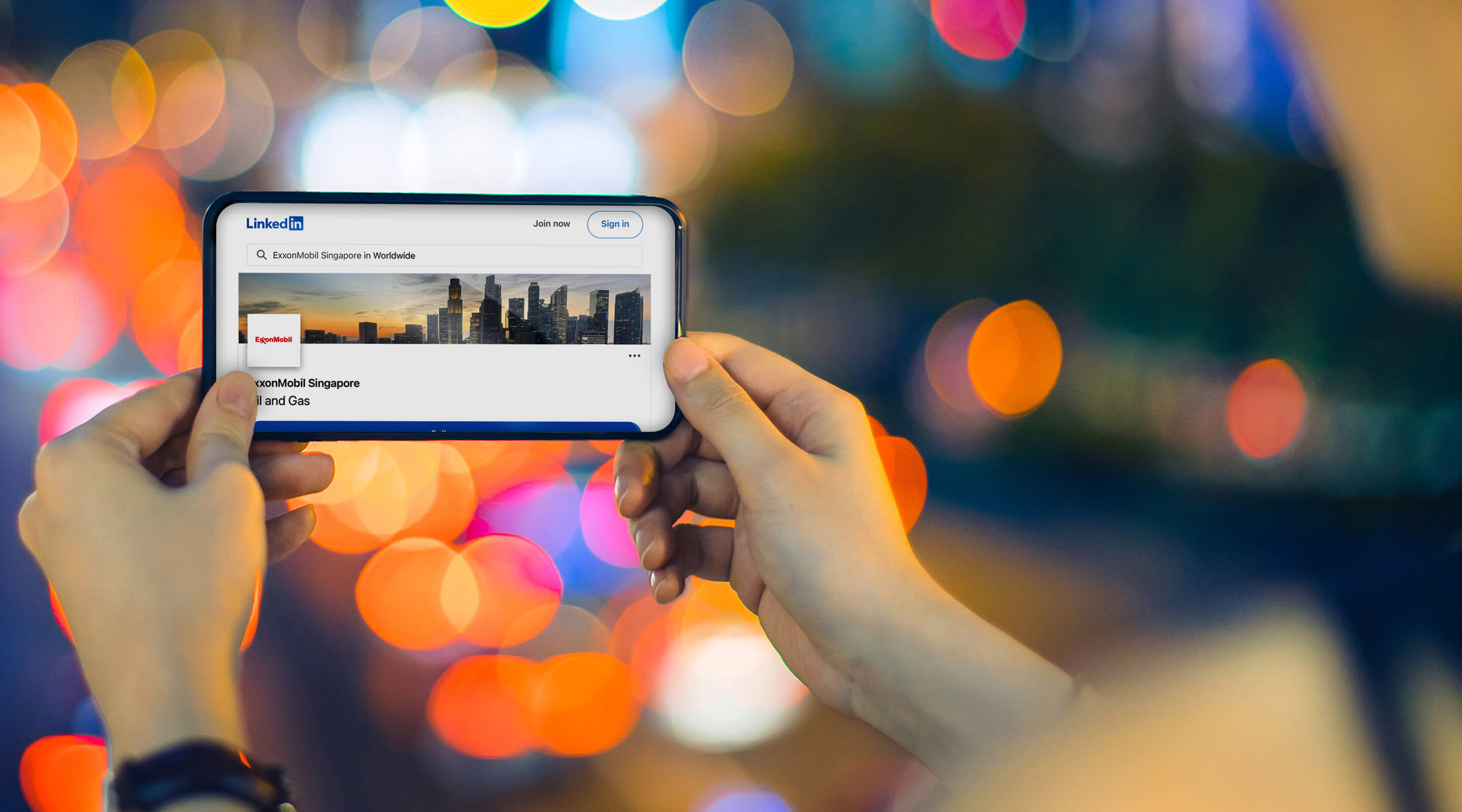 viewing social media on mobile device